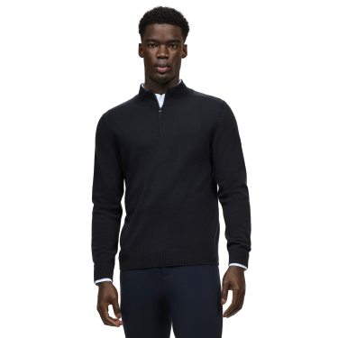 Camisola de caxemira Tommy Hilfiger Equestrian 1/2 zip Oakfield homem Céu do deserto Azul