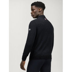 Camisola de caxemira Tommy Hilfiger Equestrian 1/2 zip Oakfield homem Céu do deserto Azul