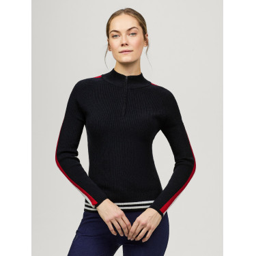Casaco com fecho Tommy Hilfiger Equestrian Carol mulher Céu do deserto Azul Casaco com fecho Tommy Hilfiger Equestrian Carol mulher Céu do deserto Azul