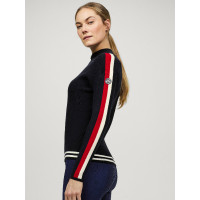 Casaco com fecho Tommy Hilfiger Equestrian Carol mulher Céu do deserto Azul Casaco com fecho Tommy Hilfiger Equestrian Carol mulher Céu do deserto Azul