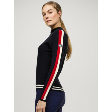 Casaco com fecho Tommy Hilfiger Equestrian Carol mulher Céu do deserto Azul Casaco com fecho Tommy Hilfiger Equestrian Carol mulher Céu do deserto Azul