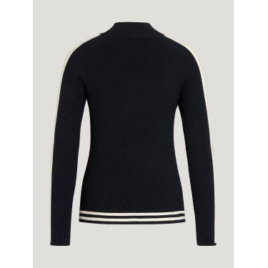 Casaco com fecho Tommy Hilfiger Equestrian Carol mulher Céu do deserto Azul Casaco com fecho Tommy Hilfiger Equestrian Carol mulher Céu do deserto Azul