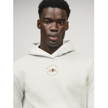 Sweat com capuz Tommy Hilfiger Equestrian Grove unissexo Cru Bege