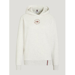 Sweat com capuz Tommy Hilfiger Equestrian Grove unissexo Cru Bege