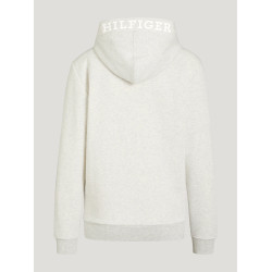 Sweat com capuz Tommy Hilfiger Equestrian Grove unissexo Cru Bege