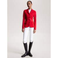 Casaco de concurso Tommy Hilfiger Equestrian Hickstead feminino Vermelho feroz Casaco de concurso Tommy Hilfiger Equestrian Hickstead feminino Vermelho feroz