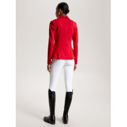 Casaco de concurso Tommy Hilfiger Equestrian Hickstead feminino Vermelho feroz Casaco de concurso Tommy Hilfiger Equestrian Hickstead feminino Vermelho feroz