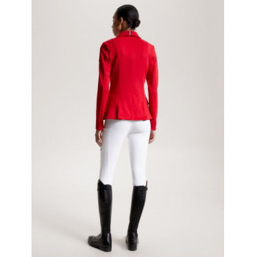 Casaco de concurso Tommy Hilfiger Equestrian Hickstead feminino Vermelho feroz Casaco de concurso Tommy Hilfiger Equestrian Hickstead feminino Vermelho feroz