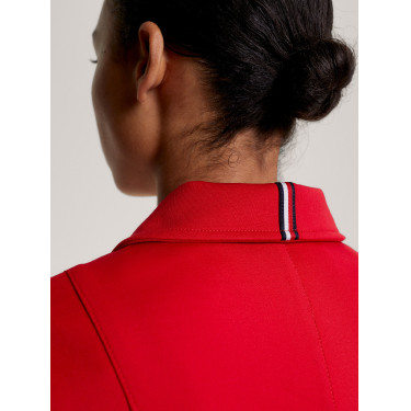 Casaco de concurso Tommy Hilfiger Equestrian Hickstead feminino Vermelho feroz Casaco de concurso Tommy Hilfiger Equestrian Hickstead feminino Vermelho feroz