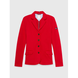 Casaco de concurso Tommy Hilfiger Equestrian Hickstead feminino Vermelho feroz Casaco de concurso Tommy Hilfiger Equestrian Hickstead feminino Vermelho feroz
