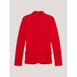 Casaco de concurso Tommy Hilfiger Equestrian Hickstead feminino Vermelho feroz Casaco de concurso Tommy Hilfiger Equestrian Hickstead feminino Vermelho feroz