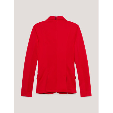 Casaco de concurso Tommy Hilfiger Equestrian Hickstead feminino Vermelho feroz Casaco de concurso Tommy Hilfiger Equestrian Hickstead feminino Vermelho feroz