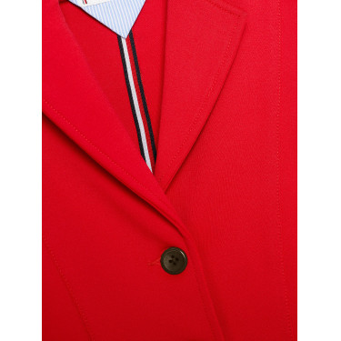 Casaco de concurso Tommy Hilfiger Equestrian Hickstead feminino Vermelho feroz Casaco de concurso Tommy Hilfiger Equestrian Hickstead feminino Vermelho feroz