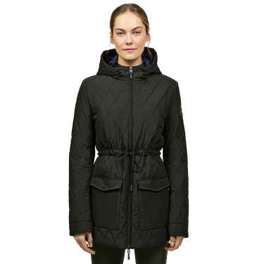 Casaco acolchoado Tommy Hilfiger Equestrian Forest feminino Preto Casaco acolchoado Tommy Hilfiger Equestrian Forest feminino Preto