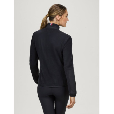 Casaco polar Tommy Hilfiger Equestrian Huntington para mulher Céu do deserto Azul Casaco polar Tommy Hilfiger Equestrian Huntington para mulher Céu do deserto Azul