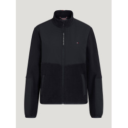 Casaco polar Tommy Hilfiger Equestrian Huntington para mulher Céu do deserto Azul