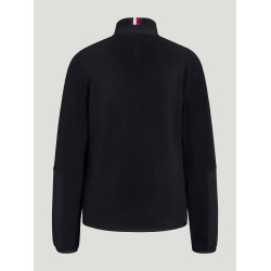 Casaco polar Tommy Hilfiger Equestrian Huntington para mulher Céu do deserto Azul