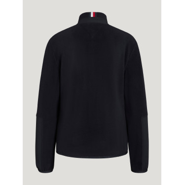 Casaco polar Tommy Hilfiger Equestrian Huntington para mulher Céu do deserto Azul Casaco polar Tommy Hilfiger Equestrian Huntington para mulher Céu do deserto Azul