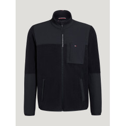 Casaco polar Tommy Hilfiger Equestrian Woodstock homem Céu do deserto Azul Casaco polar Tommy Hilfiger Equestrian Woodstock homem Céu do deserto Azul