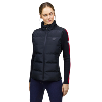 Colete acolchoado sem mangas Tommy Hilfiger Equestrian Aurora feminino Céu do deserto Azul Colete acolchoado sem mangas Tommy Hilfiger Equestrian Aurora feminino Céu do deserto Azul
