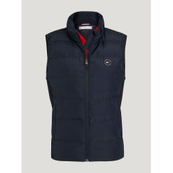 Colete acolchoado sem mangas Tommy Hilfiger Equestrian Aurora feminino Céu do deserto Azul Colete acolchoado sem mangas Tommy Hilfiger Equestrian Aurora feminino Céu do deserto Azul