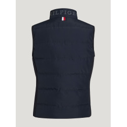 Colete acolchoado sem mangas Tommy Hilfiger Equestrian Aurora feminino Céu do deserto Azul Colete acolchoado sem mangas Tommy Hilfiger Equestrian Aurora feminino Céu do deserto Azul