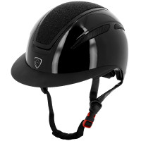 Capacete Equithème Agris viseira larga Preto lamê Capacete Equithème Agris viseira larga Preto lamê