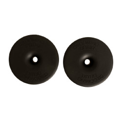 Anéis de bridão em silicone Grooming Deluxe by Kentucky Preto