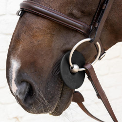 Anéis de bridão em silicone Grooming Deluxe by Kentucky Preto