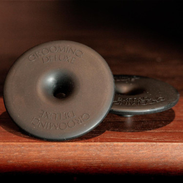 Anéis de bridão em silicone Grooming Deluxe by Kentucky Preto Anéis de bridão em silicone Grooming Deluxe by Kentucky Preto