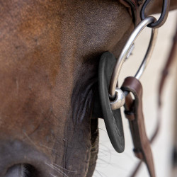 Anéis de bridão em silicone Grooming Deluxe by Kentucky Preto