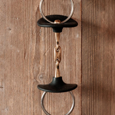 Anéis de bridão em silicone Grooming Deluxe by Kentucky Preto Anéis de bridão em silicone Grooming Deluxe by Kentucky Preto