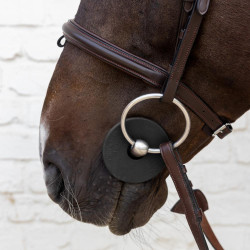 Anéis de bridão Silicone Grooming Deluxe by Kentucky Preto Anéis de bridão Silicone Grooming Deluxe by Kentucky Preto