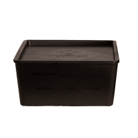 Caixa de Alimentos com tampa Grooming Deluxe by Kentucky Preto Caixa de Alimentos com tampa Grooming Deluxe by Kentucky Preto