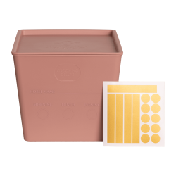 Caixa de Alimentos com tampa Grooming Deluxe by Kentucky Rosa velho