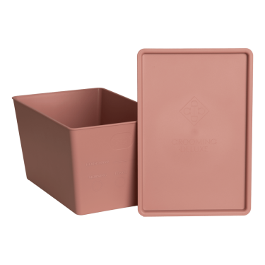 Caixa de Alimentos com tampa Grooming Deluxe by Kentucky Rosa velho