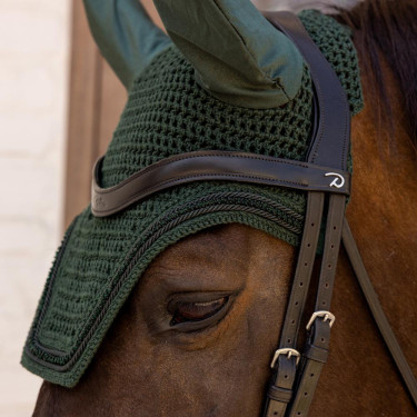 Capuz anti-moscas Kentucky Wellington Velvet Mini Pérolas Verde pinho