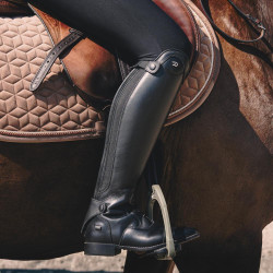 Botas de equitação Dy'on com atacadores pretas, tamanho 41/45 Preto Botas de equitação Dy'on com atacadores pretas, tamanho 41/45 Preto