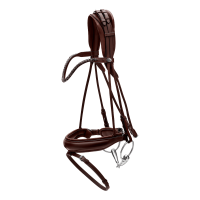 Bridão com muserola larga em couro macio Dy'on Preto Bridão com muserola larga em couro macio Dy'on Preto
