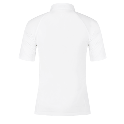 Camisa de Concurso Kentucky Classic Feminina com fecho de correr com glitter, mangas curtas Branco Camisa de Concurso Kentucky Classic Feminina com fecho de correr com glitter, mangas curtas Branco