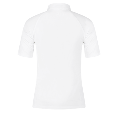 Camisa de Concurso Kentucky Classic Feminina com fecho de correr com glitter, mangas curtas Branco Camisa de Concurso Kentucky Classic Feminina com fecho de correr com glitter, mangas curtas Branco