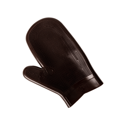 Luva de Grooming em Borracha Grooming Deluxe by Kentucky Castanho Luva de Grooming em Borracha Grooming Deluxe by Kentucky Castanho