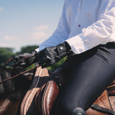 Luvas de equitação Kentucky com aderência Preto Luvas de equitação Kentucky com aderência Preto