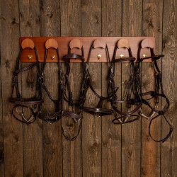 Suporte para cabeçadas Pro Grooming Deluxe da Kentucky Madeira Bege