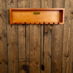 Suporte para chicotes reto Grooming Deluxe by Kentucky Madeira Bege