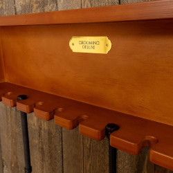 Suporte para chicotes reto Grooming Deluxe by Kentucky Madeira Bege