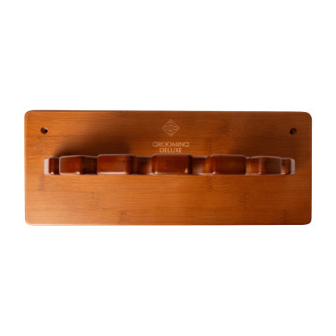 Suporte redondo para chicotes Grooming Deluxe da Kentucky Madeira Bege