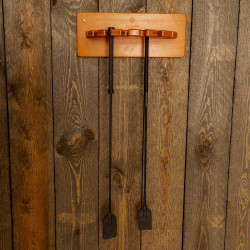 Suporte redondo para chicotes Grooming Deluxe da Kentucky Madeira Bege