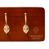 Suporte para Cilha e Casacos 10 Ganchos Grooming Deluxe da Kentucky Madeira Bege Suporte para Cilha e Casacos 10 Ganchos Grooming Deluxe da Kentucky Madeira Bege