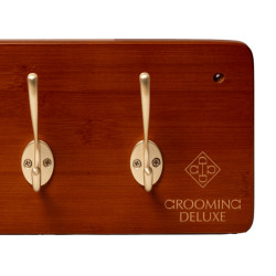 Suporte para Cilha e Casacos 10 Ganchos Grooming Deluxe da Kentucky Madeira Bege